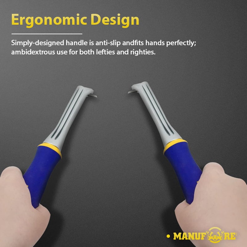 MANUFORE Paint Scraper with 2 Inch Double-edged Tungsten Steel Carbide Scraper for removing paint, glue, grout - Image 4